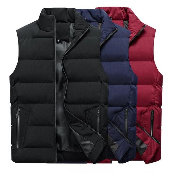 men's vests men vest stand collar padded sleeveless solid color jacket waistcoat winter casual, Black;white
men's vests men vest stand collar padded sleeveless solid color jacket waistcoat winter casual, Black;white