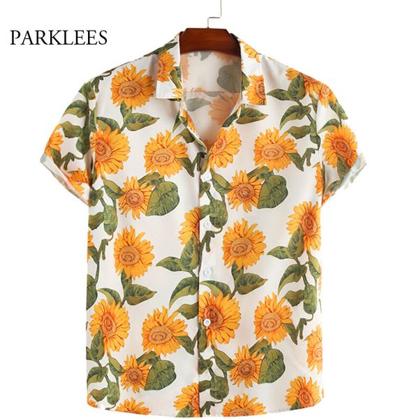 men's casual shirts floral printed mens shirt sunflowers thin short sleeve men oversized holiday comfortable camisas 3sxv, White;black
men's casual shirts floral printed mens shirt sunflowers thin short sleeve men oversized holiday comfortable camisas 3sxv, White;black