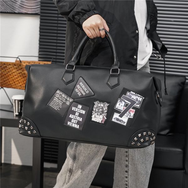 women fashion leather vintage travel duffle bag pocket weekend men male luggage handbags
women fashion leather vintage travel duffle bag pocket weekend men male luggage handbags