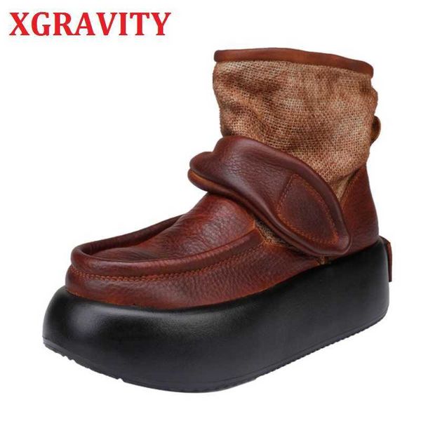 xgravity s133 luxury original ethnic thick sole platform boots cow leather hand-made women's boots fashion vintage martin shoes 210429, Black
xgravity s133 luxury original ethnic thick sole platform boots cow leather hand-made women's boots fashion vintage martin shoes 210429, Black