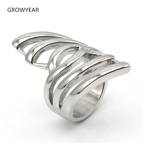 cluster rings silver color hollow long party finger size 7 8 9 stainless steel wing for women, Golden;silver
cluster rings silver color hollow long party finger size 7 8 9 stainless steel wing for women, Golden;silver