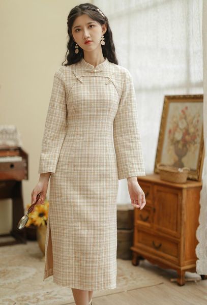 casual dresses 2021 fashion women's clothing full plaid vintage dress for women woman, Black;gray
casual dresses 2021 fashion women's clothing full plaid vintage dress for women woman, Black;gray