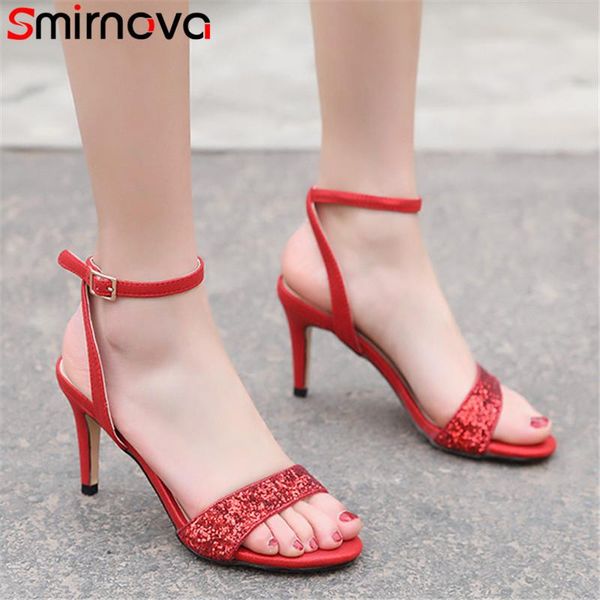 dress shoes smirnova 2021 big size 34-46 sequin women sandals ankle buckle summer high heels ladies party wedding, Black
dress shoes smirnova 2021 big size 34-46 sequin women sandals ankle buckle summer high heels ladies party wedding, Black