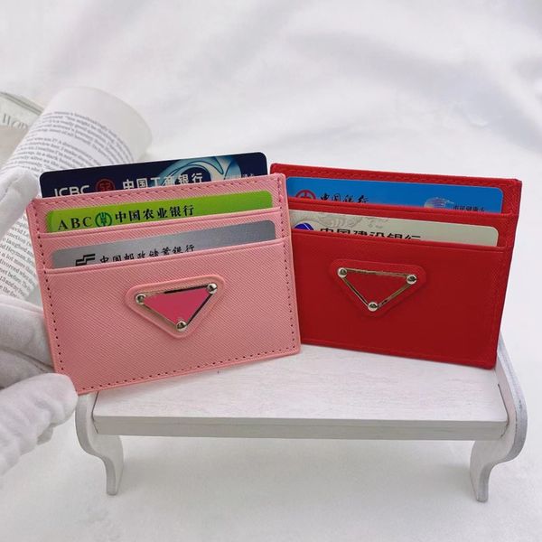 

Credit Card Holder Pouches Leather Passport Cover ID Business Designer Mini Pocket Travel for Men Women Purse Driving License Beauty Wallet