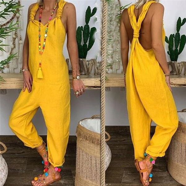 new women high street casual pants strip backless loose solid womens jumpsuits party beach bodycon overalls for women, Black;white
new women high street casual pants strip backless loose solid womens jumpsuits party beach bodycon overalls for women, Black;white