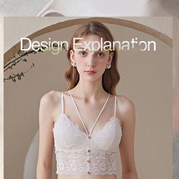 bralette french underwear breathy lace bra women's back thin no steel ring small chest strap 4/colors tanks & camis, White
bralette french underwear breathy lace bra women's back thin no steel ring small chest strap 4/colors tanks & camis, White