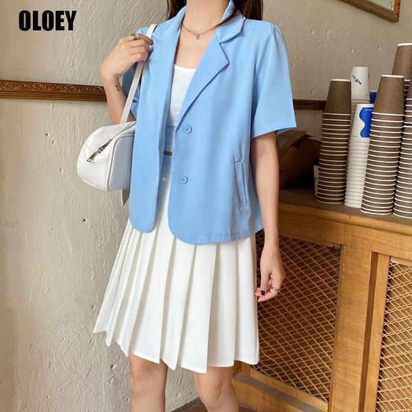women's suits & blazers korean 2021 summer small suit slim jacket women casual business wear short wild single-breasted sleeve office c, White;black
women's suits & blazers korean 2021 summer small suit slim jacket women casual business wear short wild single-breasted sleeve office c, White;black