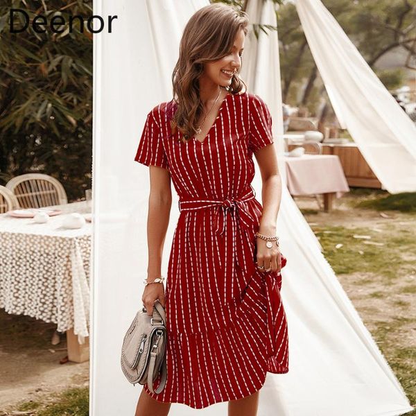 casual dresses deenor red striped midi dress t shirt belt boho beach elegant office fashion short sleeve for women summer 2021, Black;gray
casual dresses deenor red striped midi dress t shirt belt boho beach elegant office fashion short sleeve for women summer 2021, Black;gray
