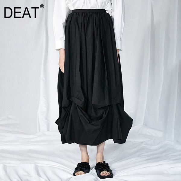 solid black three dimensional high waist cutting ankle length irregular skirt for women spring and summer gx1079 210421
solid black three dimensional high waist cutting ankle length irregular skirt for women spring and summer gx1079 210421