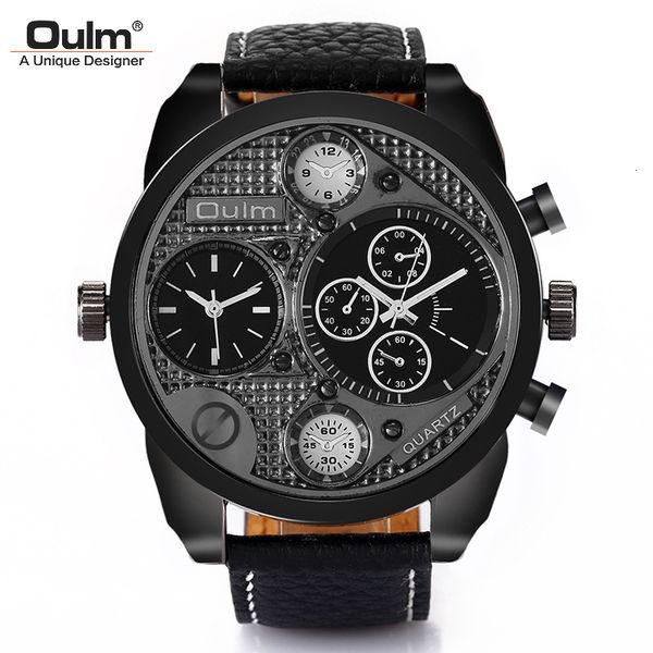 watch oulm radium men's popular large dial double time zone fashion leather quartz, Slivery;brown
watch oulm radium men's popular large dial double time zone fashion leather quartz, Slivery;brown