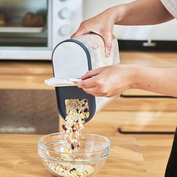storage bottles & jars 1pc stackable food container jar with partition transparent pp leak-proof grain box kitchen gadget for home
storage bottles & jars 1pc stackable food container jar with partition transparent pp leak-proof grain box kitchen gadget for home