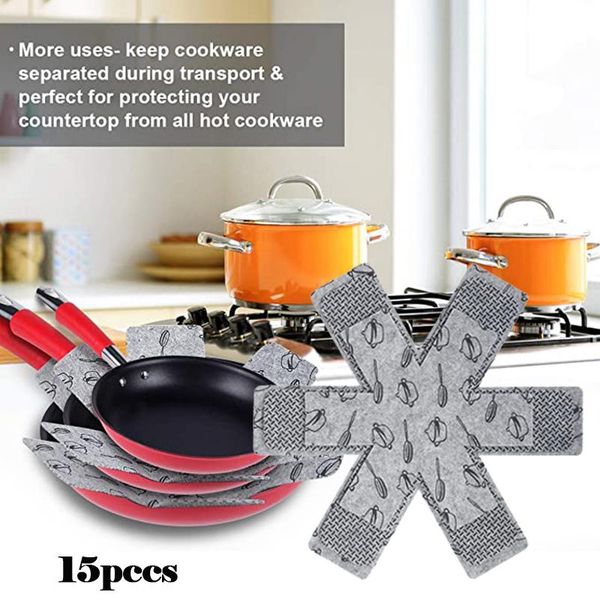 saucepan 15 pcs pan protector dishwasher safe heat-resistant for pots and bowl potholder table mats pads mu8669 &
saucepan 15 pcs pan protector dishwasher safe heat-resistant for pots and bowl potholder table mats pads mu8669 &