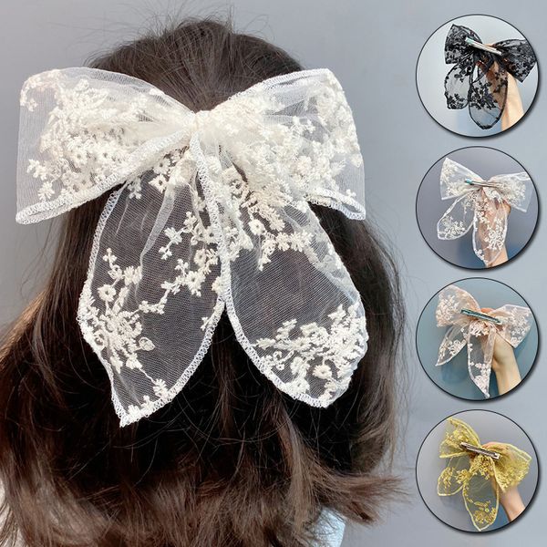 women girls lace bow hairpins hair rope black white sweet headband ribbon hair clip hair ornament accessories, Silver
women girls lace bow hairpins hair rope black white sweet headband ribbon hair clip hair ornament accessories, Silver