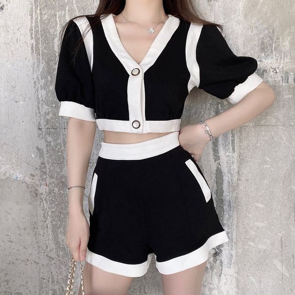 women's jumpsuits & rompers summer casual knit 2 piece set women tracksuit crop pant suits two outfits ensemble femme overalls, Black;white
women's jumpsuits & rompers summer casual knit 2 piece set women tracksuit crop pant suits two outfits ensemble femme overalls, Black;white