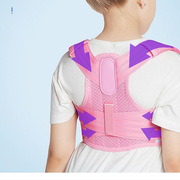 back support adjustable children posture corrector belt kids orthopedic corset for spine lumbar shoulder braces health, Black;blue
back support adjustable children posture corrector belt kids orthopedic corset for spine lumbar shoulder braces health, Black;blue