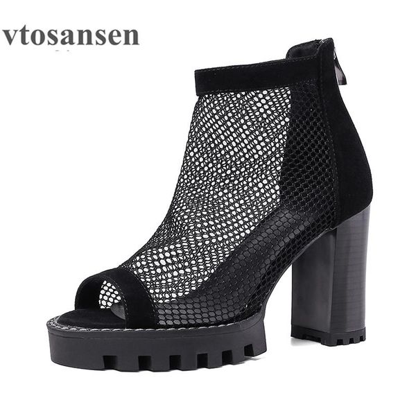 boots shoeopen toe mesh suede ankle for women comfortable shoe summer breathable block high heels party zipper, Black
boots shoeopen toe mesh suede ankle for women comfortable shoe summer breathable block high heels party zipper, Black