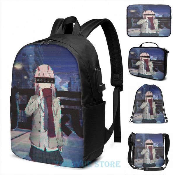 backpack funny graphic print zero two corrupted waifu usb charge men school bags women bag travel laptop
backpack funny graphic print zero two corrupted waifu usb charge men school bags women bag travel laptop