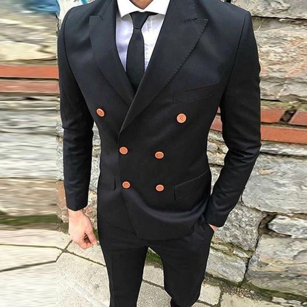 men's suits & blazers double breasted groomsmen black groom tuxedos peak lapel men wedding man bridegroom blazer (jacket + pants t, White;black
men's suits & blazers double breasted groomsmen black groom tuxedos peak lapel men wedding man bridegroom blazer (jacket + pants t, White;black