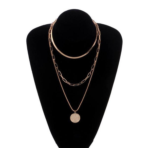 pendant necklaces metal round necklace snake bone chain choker long chains clavicle for women fashion collares jewelry, Silver
pendant necklaces metal round necklace snake bone chain choker long chains clavicle for women fashion collares jewelry, Silver