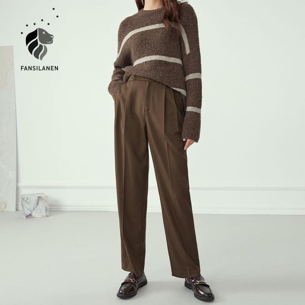 autumn winter pleated suit casual pants women streetwear loose trousers female straight high waist capri bottom women's & capris, Black;white
autumn winter pleated suit casual pants women streetwear loose trousers female straight high waist capri bottom women's & capris, Black;white