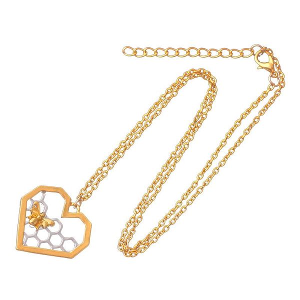 design fashion metal necklace love cute animal honeycomb bee pendant mother's day gift jewelry accessories necklaces, Silver
design fashion metal necklace love cute animal honeycomb bee pendant mother's day gift jewelry accessories necklaces, Silver