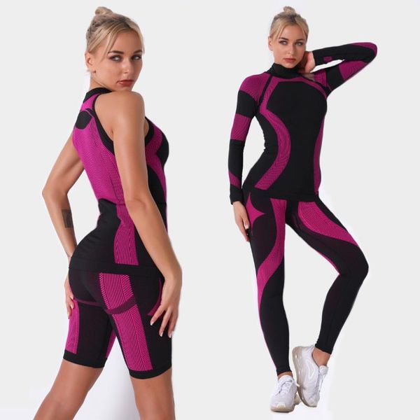yoga outfit seamless knitted sports suit gym clothes long sleeve shirt vest high waist leggings running shorts women fitness set
yoga outfit seamless knitted sports suit gym clothes long sleeve shirt vest high waist leggings running shorts women fitness set