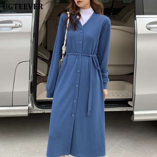 casual dresses bgteever vintage single-breasted female a-line sweater dress v-neck full sleeve lace-up women knitted 2021 autumn, Black;gray
casual dresses bgteever vintage single-breasted female a-line sweater dress v-neck full sleeve lace-up women knitted 2021 autumn, Black;gray