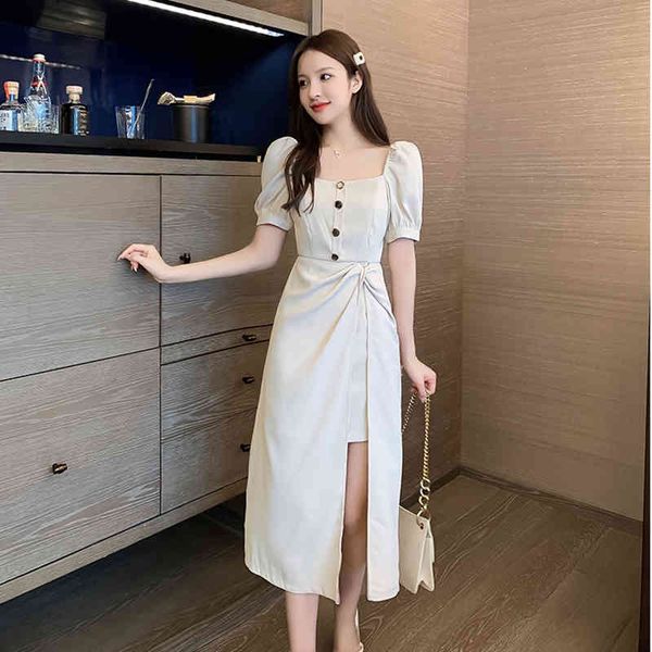 elegant french irregular dress women buttons long vintage slim chic work office lady dresses summer short sleeve vestidos 210515, Black;gray
elegant french irregular dress women buttons long vintage slim chic work office lady dresses summer short sleeve vestidos 210515, Black;gray