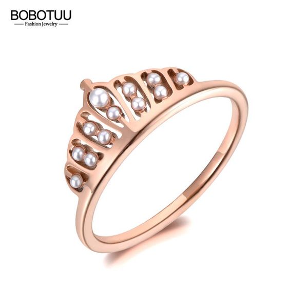 wedding rings bobotuu titanium stainless steel white pearl crown ring trendy rose gold anniversary jewelry for women br19090, Slivery;golden
wedding rings bobotuu titanium stainless steel white pearl crown ring trendy rose gold anniversary jewelry for women br19090, Slivery;golden