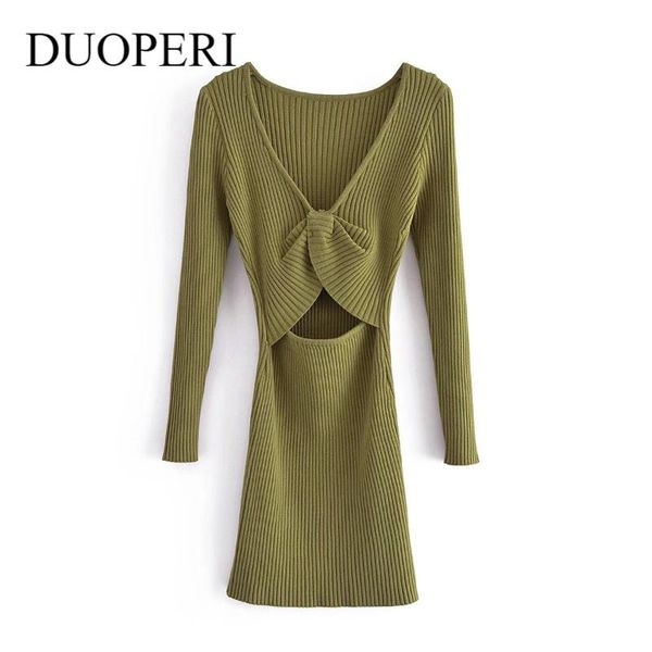 casual dresses duoperi women fashion knitted dress front hollow out v-neck long sleeves vintage chic lady short female, Black;gray
casual dresses duoperi women fashion knitted dress front hollow out v-neck long sleeves vintage chic lady short female, Black;gray