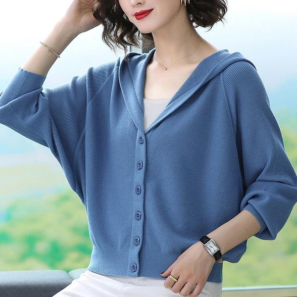 women's knits & tees autumn spring short slim knitted sweater for women single breasted solid ladies cardigans long sleeve hooded femal, White
women's knits & tees autumn spring short slim knitted sweater for women single breasted solid ladies cardigans long sleeve hooded femal, White