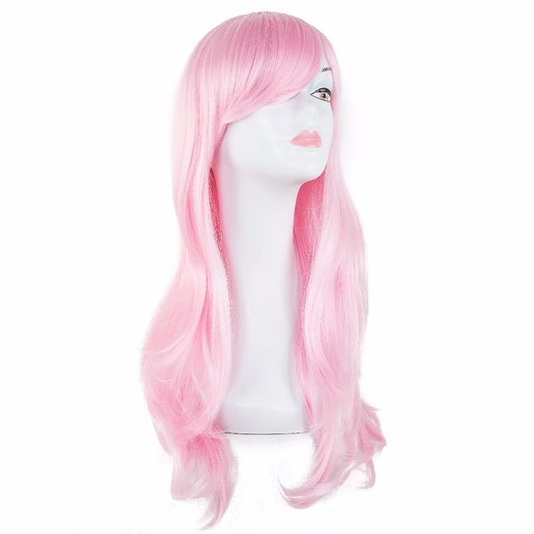 costume accessories light pink wig fei-show synthetic heat resistant fiber long wavy hair costome cartoon cos-play hairpieces party salon ha, Silver
costume accessories light pink wig fei-show synthetic heat resistant fiber long wavy hair costome cartoon cos-play hairpieces party salon ha, Silver