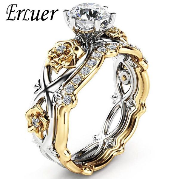 cluster rings erluer austrian fashion flower gold round finger shiny crystal cz wedding engagement jewelry accessories for women, Golden;silver
cluster rings erluer austrian fashion flower gold round finger shiny crystal cz wedding engagement jewelry accessories for women, Golden;silver