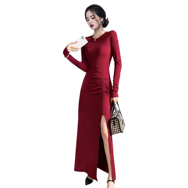 casual dresses red maxi formal one piece korean ladies autumn long sleeve ccabaret party robe for women, Black;gray
casual dresses red maxi formal one piece korean ladies autumn long sleeve ccabaret party robe for women, Black;gray