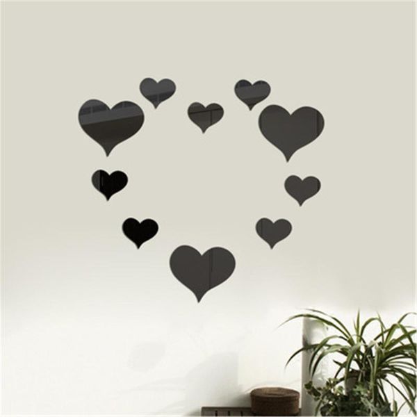 wall stickers 00# 10pc 3d mirror love hearts sticker decal diy living room modern style home art mural decor removable
wall stickers 00# 10pc 3d mirror love hearts sticker decal diy living room modern style home art mural decor removable