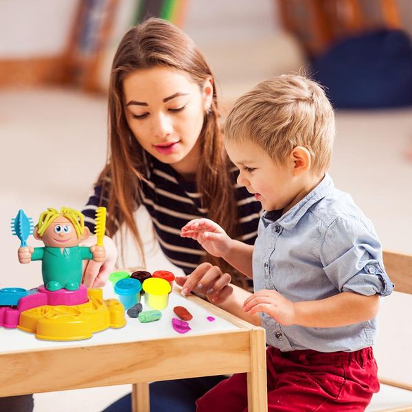 Play House Toy Kid Educational Barber 3D Hairdresser Color Clay Scissor Comb Set Exercise Practical Ability Color Cognition
Play House Toy Kid Educational Barber 3D Hairdresser Color Clay Scissor Comb Set Exercise Practical Ability Color Cognition