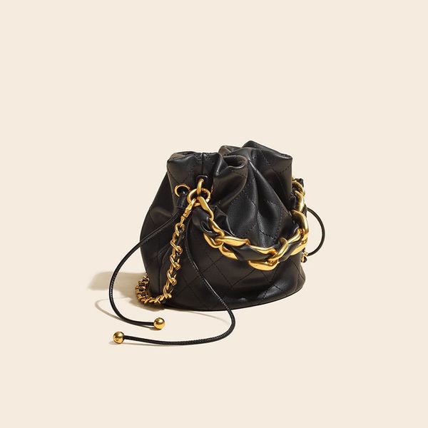genuine leather bucket bag new versatile one-shoulder messenger mini small fragrant style diamond pattern
genuine leather bucket bag new versatile one-shoulder messenger mini small fragrant style diamond pattern