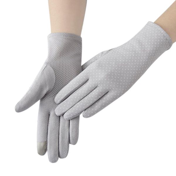 five fingers gloves sunscreen uv riding anti-slip touch glove sun breathable mittens screen protection cycling women cotton thin, Blue;gray
five fingers gloves sunscreen uv riding anti-slip touch glove sun breathable mittens screen protection cycling women cotton thin, Blue;gray