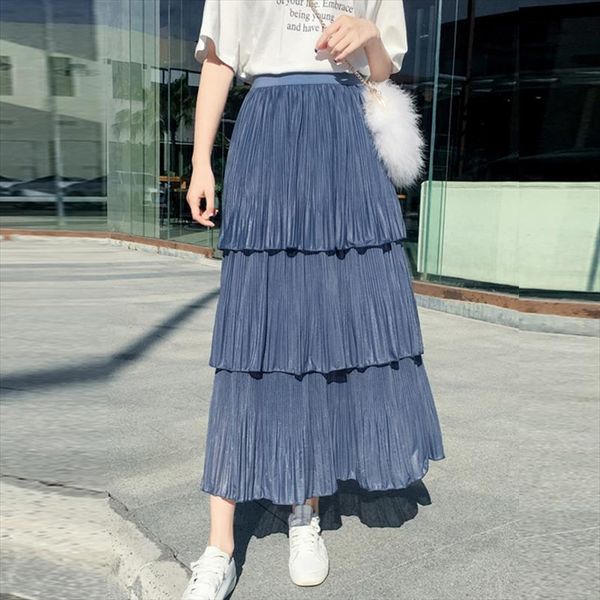 silk touch multi layered cakee womens skirt maxi long elastic waist pleated a line tiered ankle, Black
silk touch multi layered cakee womens skirt maxi long elastic waist pleated a line tiered ankle, Black