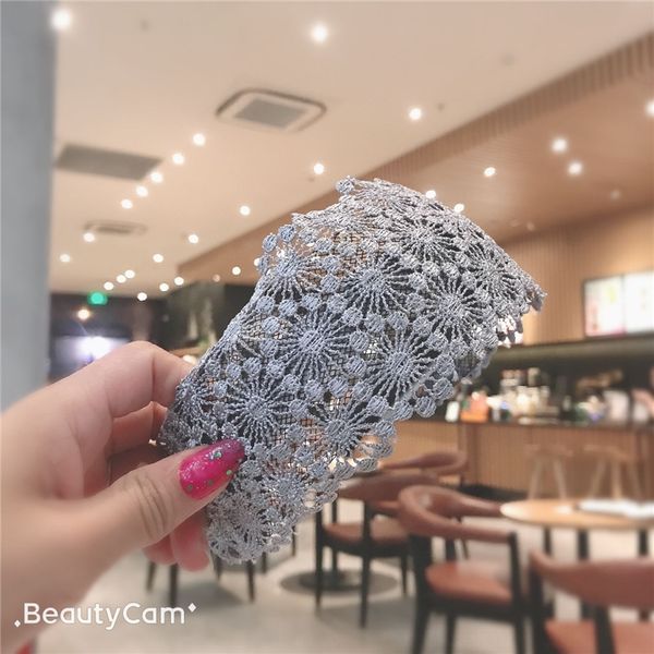rxfx korean wide lace fabric knitting headbands bandlace headband hairband versatile wide hairpin women's fashion hairband, Silver
rxfx korean wide lace fabric knitting headbands bandlace headband hairband versatile wide hairpin women's fashion hairband, Silver