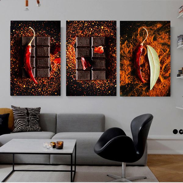 kitchen wall decorations ingredients chili and chocolate for restaurant canvas print art cuadros no frame modern room decor
kitchen wall decorations ingredients chili and chocolate for restaurant canvas print art cuadros no frame modern room decor