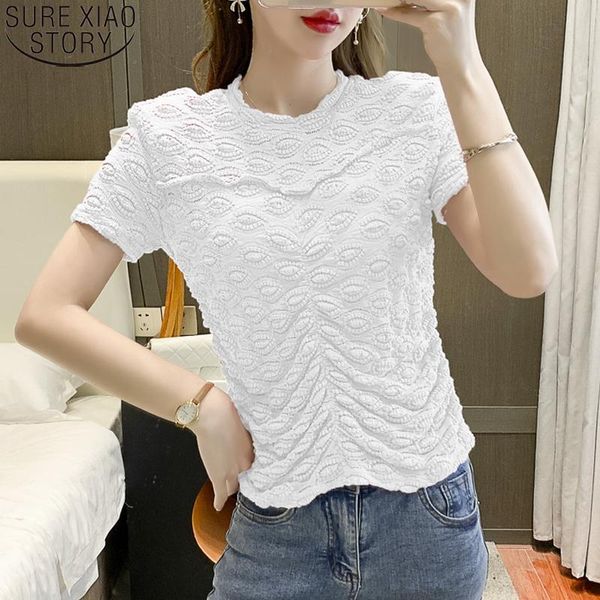 women's blouses & shirts 2021 short sleeve hook flower hollow out white lace blouse women summer office lady fashion o-neck clothes 15
women's blouses & shirts 2021 short sleeve hook flower hollow out white lace blouse women summer office lady fashion o-neck clothes 15