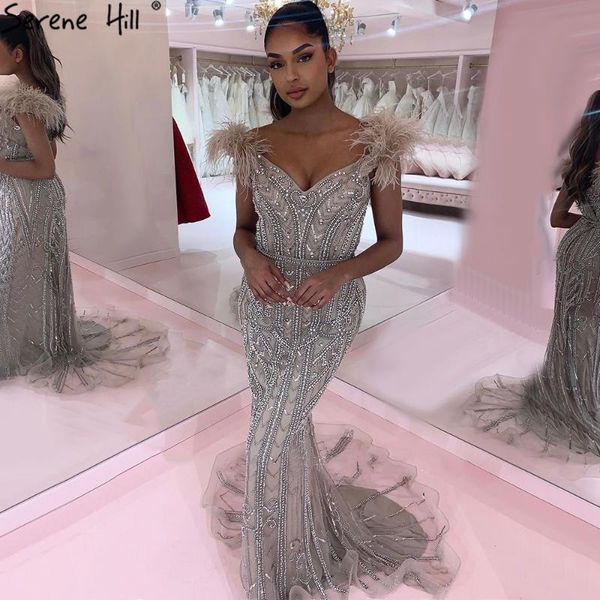 party dresses serene hill nude luxury mermaid evening gown 2021 elegant feathers beaded for women formal dress cla70830, White;black
party dresses serene hill nude luxury mermaid evening gown 2021 elegant feathers beaded for women formal dress cla70830, White;black
