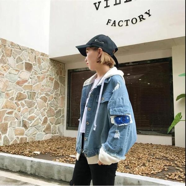 autumn jean women jacket harajuku hip hop denim clothing fem south side serpents streetwear women's jackets, Black;brown
autumn jean women jacket harajuku hip hop denim clothing fem south side serpents streetwear women's jackets, Black;brown