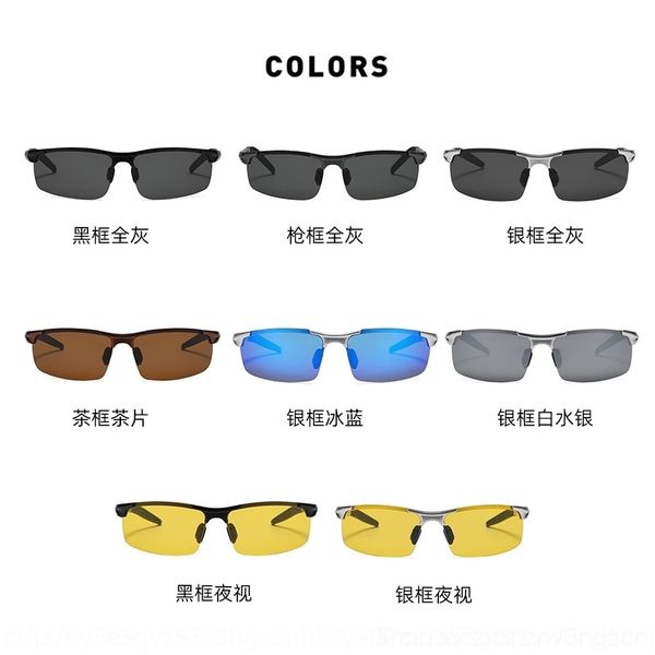 ta7u men's aluminum magnesium half frame sports riding eyeglass night vision goggles cycling outdoor sunglasses es polarized driving al, White;black
ta7u men's aluminum magnesium half frame sports riding eyeglass night vision goggles cycling outdoor sunglasses es polarized driving al, White;black