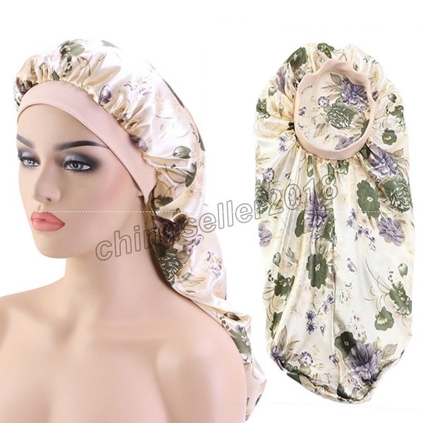 fashion long satin bonnet sleep cap with high elastic hair band night cap hair care bonnet nightcap for women men chemo cap, Blue;gray
fashion long satin bonnet sleep cap with high elastic hair band night cap hair care bonnet nightcap for women men chemo cap, Blue;gray