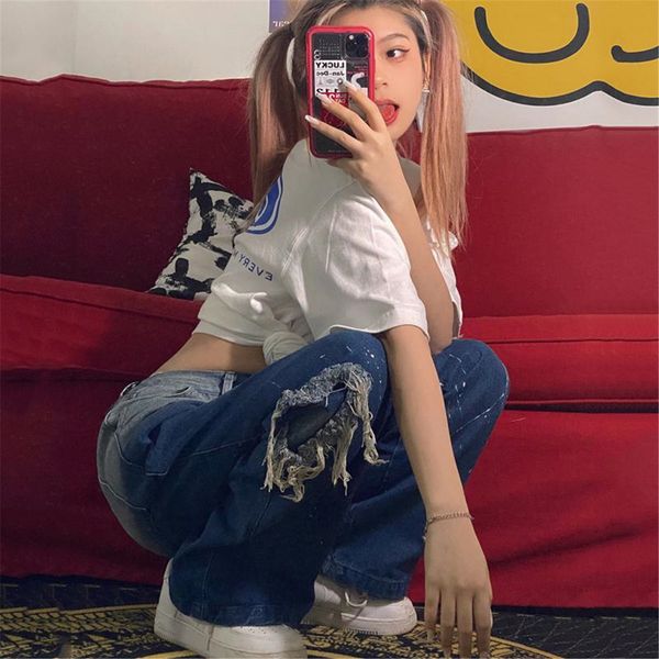 women's pants & capris men's torn-up male brem pants retro baggy jeans harajuku will see casual high-street hip-hop streetwear zsi, Black;white
women's pants & capris men's torn-up male brem pants retro baggy jeans harajuku will see casual high-street hip-hop streetwear zsi, Black;white