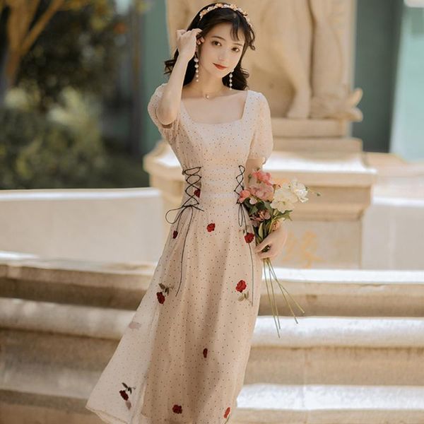 casual dresses 2021 fashion women's clothing square collar vintage floral dress for women, Black;gray
casual dresses 2021 fashion women's clothing square collar vintage floral dress for women, Black;gray