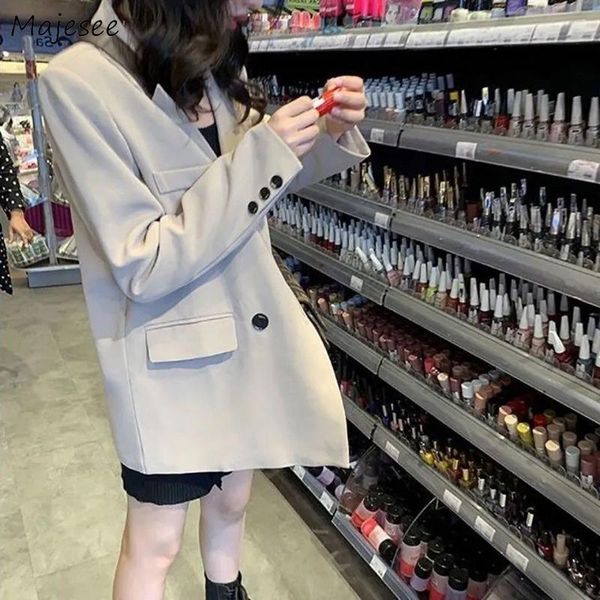 women's suits & blazers women double breasted classic england style simple spring streetwear loose korean chic elegant lady daily leisu, White;black
women's suits & blazers women double breasted classic england style simple spring streetwear loose korean chic elegant lady daily leisu, White;black
