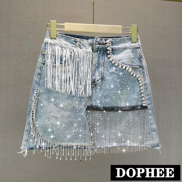 skirts short denim skirt female 2021 summer ins high waist slimming heavy rhinestone tassel a-line ladies jeans, Black
skirts short denim skirt female 2021 summer ins high waist slimming heavy rhinestone tassel a-line ladies jeans, Black